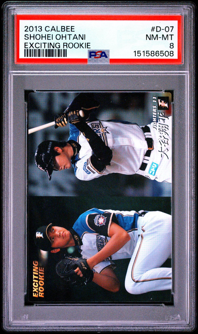 2013 Calbee Japan Exciting Rookie Shohei Ohtani #D-07 PSA 8