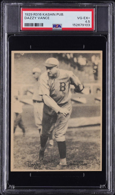 1929 R316 Kashin Publications Dazzy Vance PSA 4.5