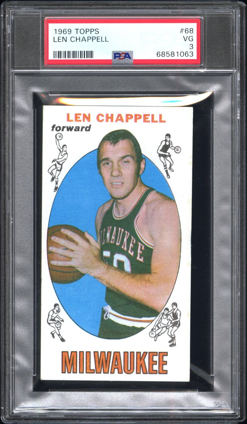 1969 Topps Len Chappell #68 PSA 3