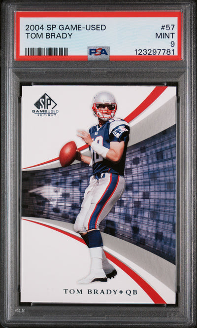 2004 SP Game Used Tom Brady #57 PSA 9