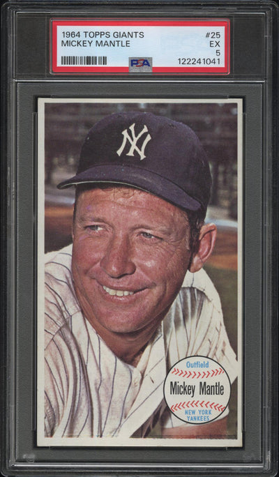 1964 Topps Giants Mickey Mantle #25 PSA 5