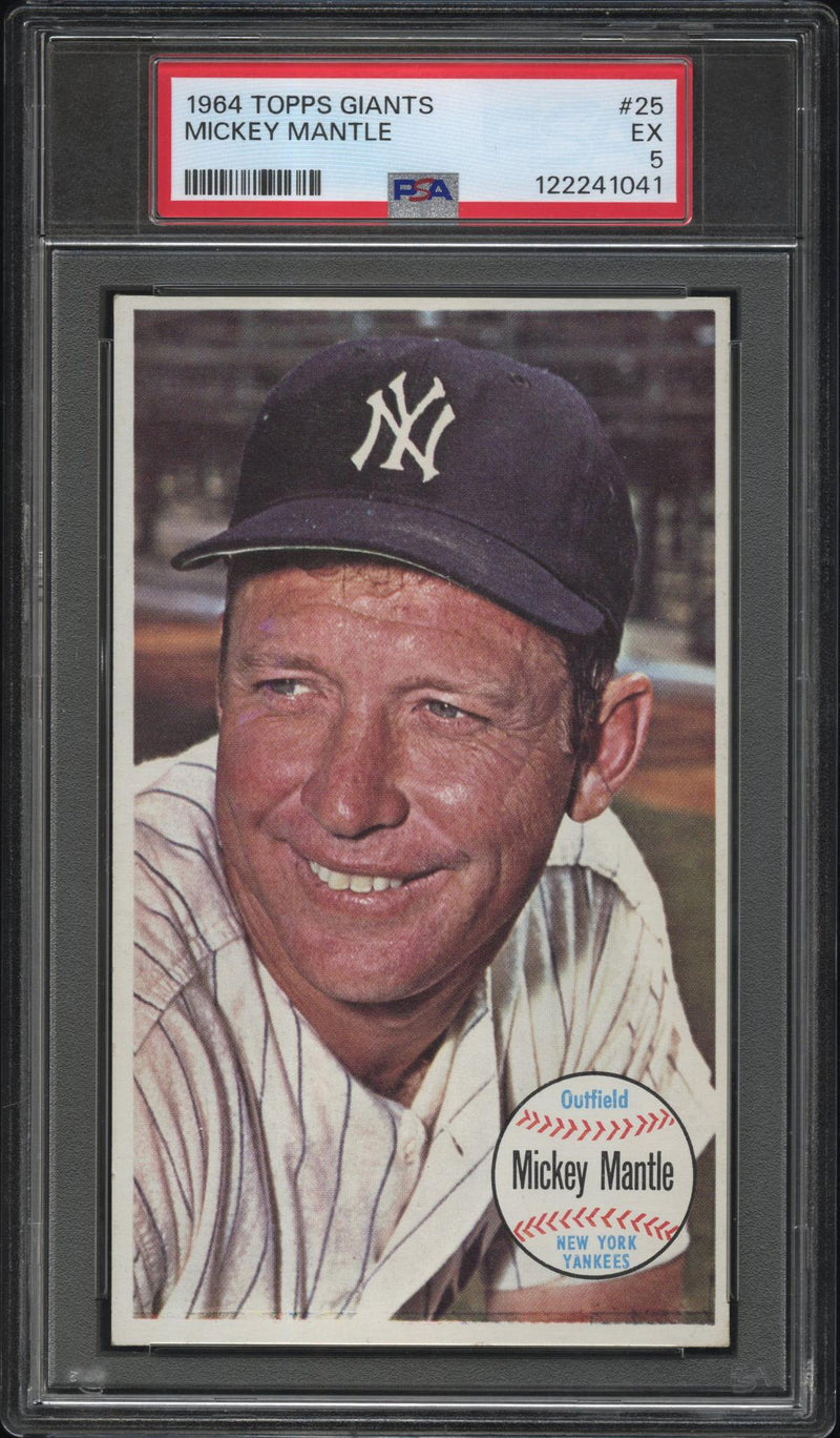 1964 Topps Giants Mickey Mantle #25 PSA 5