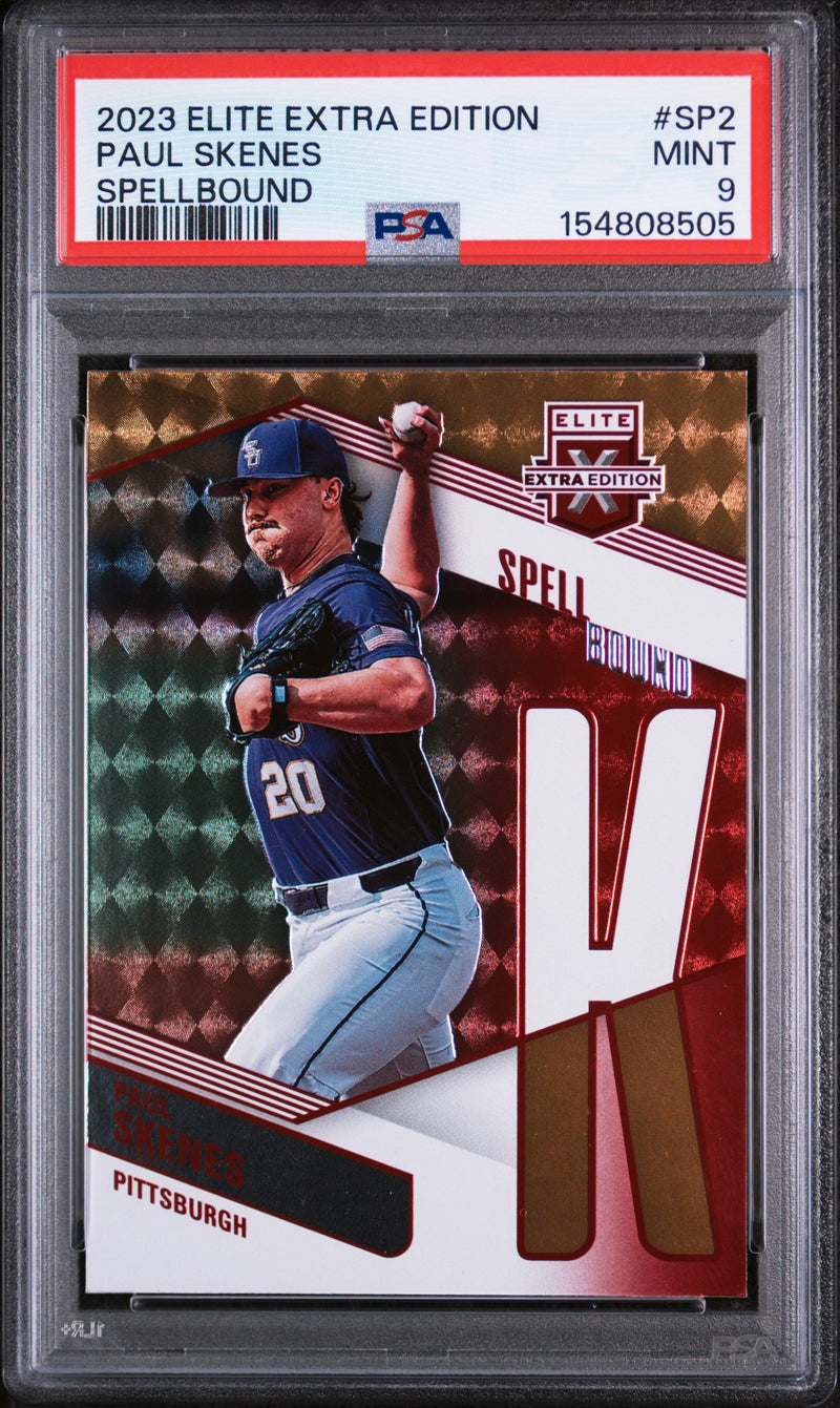 2023 Panini Elite Extra Edition Spellbound Paul Skenes #SP2 PSA 9
