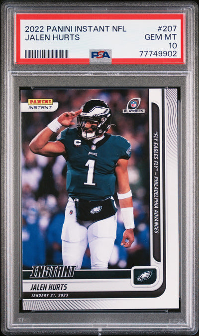 2022 Panini Instant NFL Jalen Hurts #207 /1 PSA 10