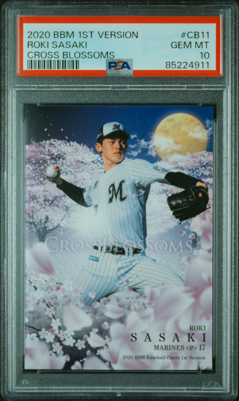 2020 Bbm 1st Version Cross Blossoms Roki Sasaki #CB11 PSA 10