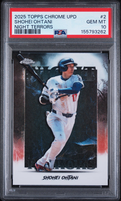 2025 Topps Chrome Update Night Terrors Shohei Ohtani #NT-2 PSA 10