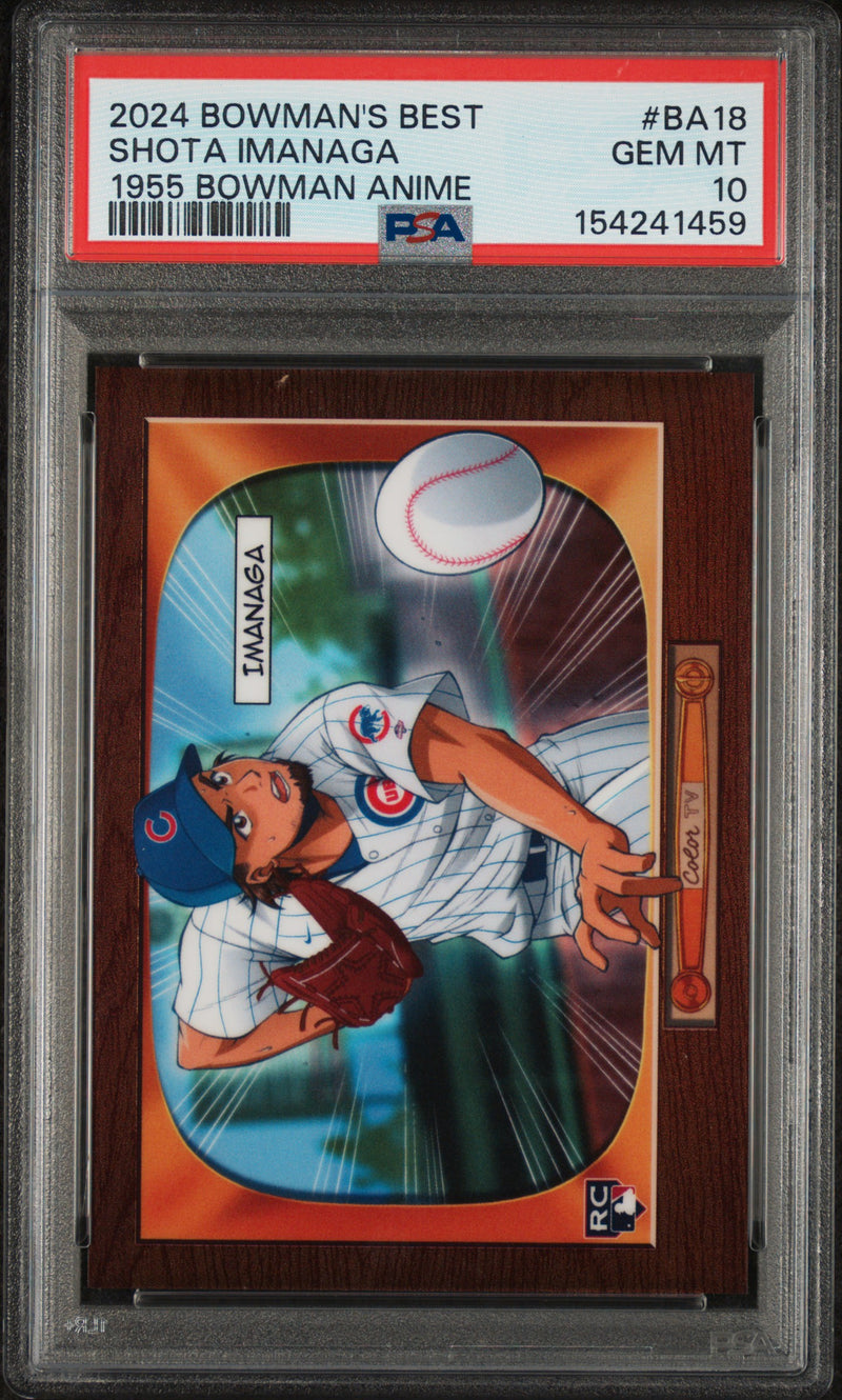 2024 Bowman's Best 1955 Bowman Anime Shota Imanaga #BA-18 PSA 10
