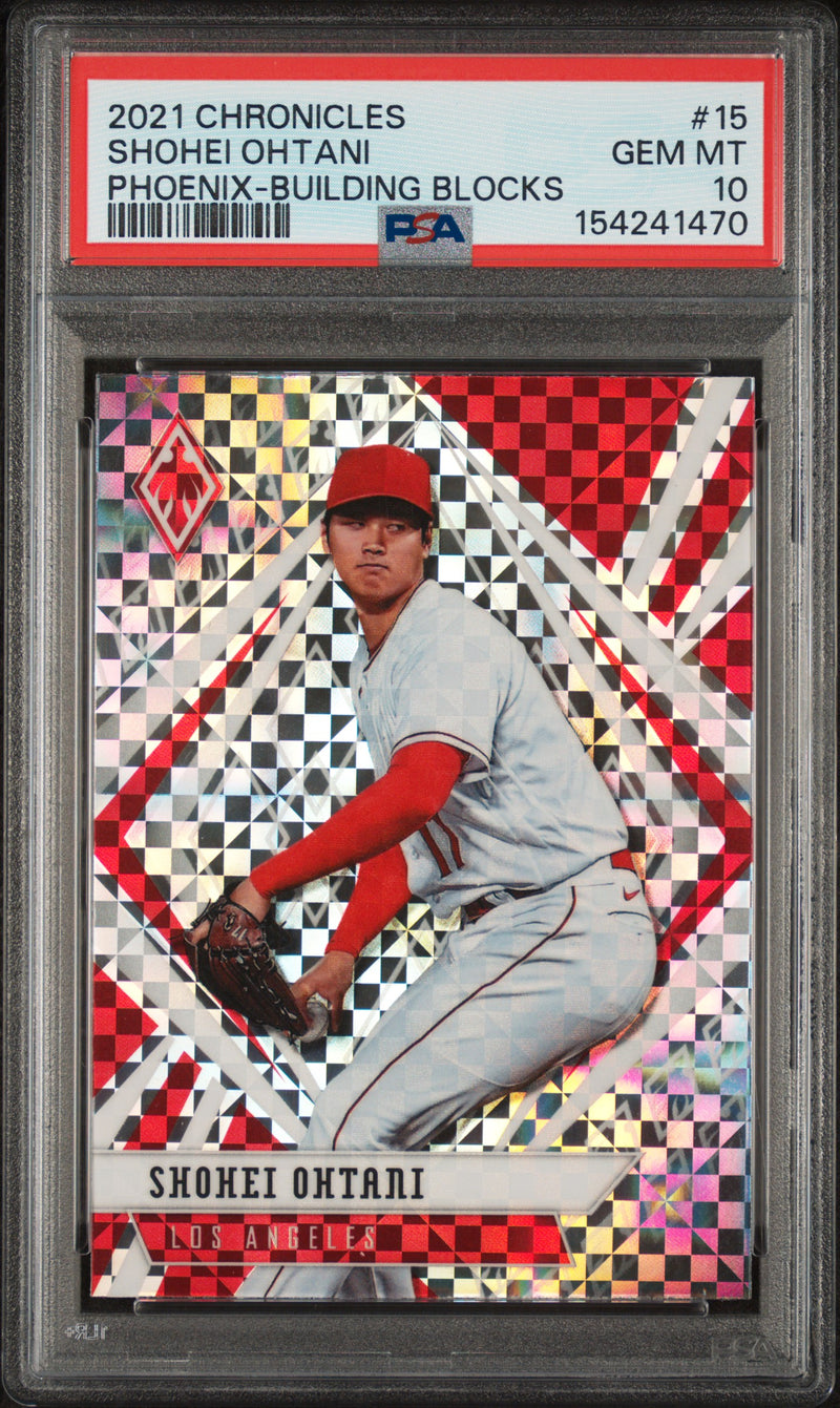 2021 Panini Chronicles Phoenix Building Blocks Shohei Ohtani #15 PSA 10