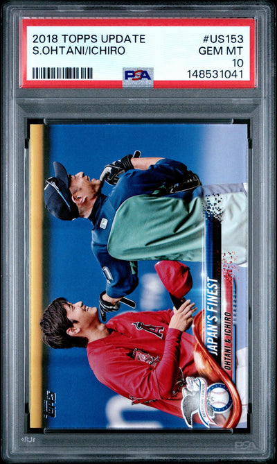 2018 Topps Update Ichiro Suzuki/Shohei Ohtani #US153 PSA 10