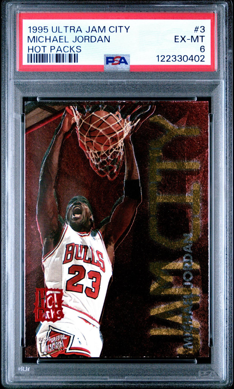 1995 Ultra Jam City Hot Pack Michael Jordan #3 PSA 6