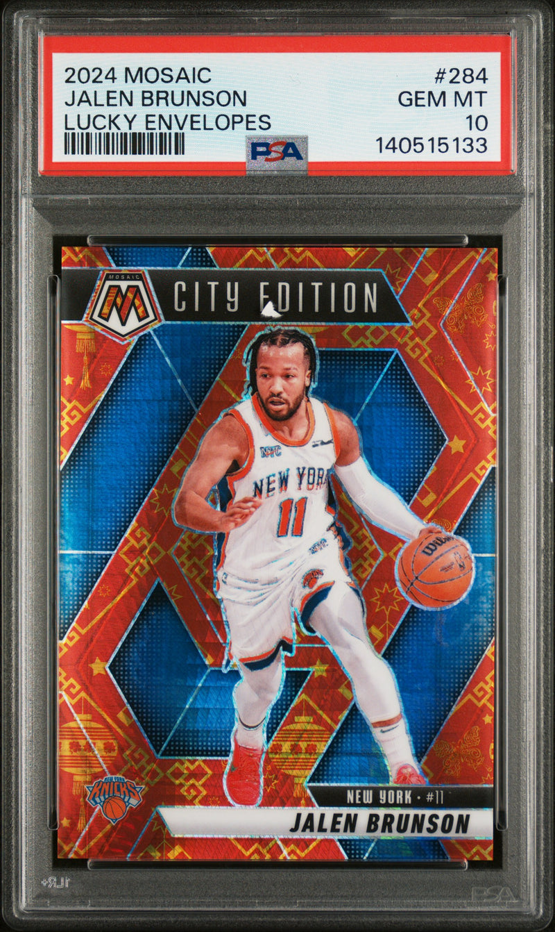 2024 Panini Mosaic Lucky Envelopes Jalen Brunson #284 /8 PSA 10
