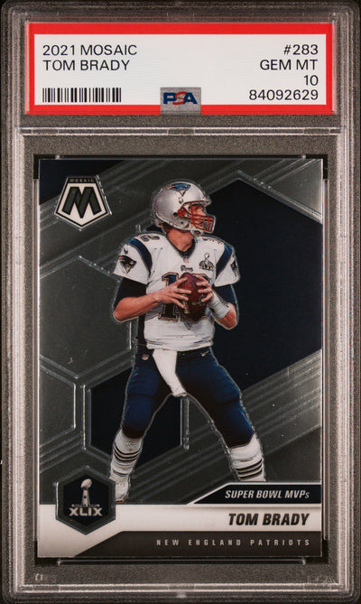 2021 Panini Mosaic Tom Brady #283 PSA 10