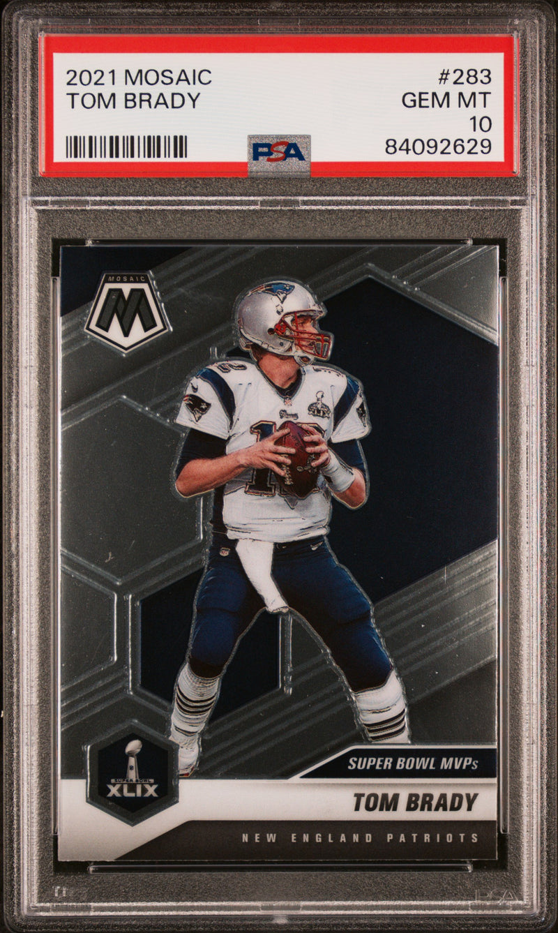 2021 Panini Mosaic Tom Brady #283 PSA 10