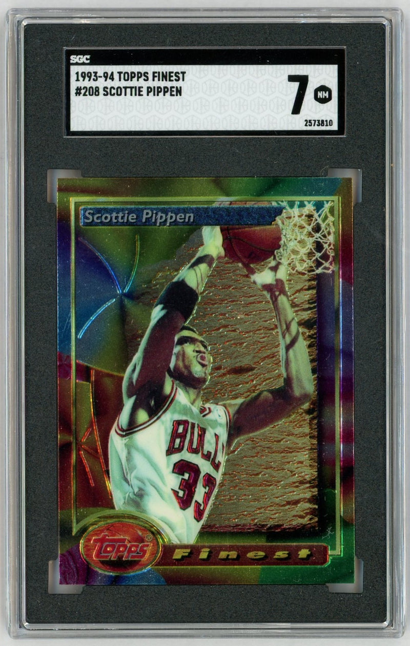 1993-94 Topps Finest #208 Scottie Pippen SGC 7