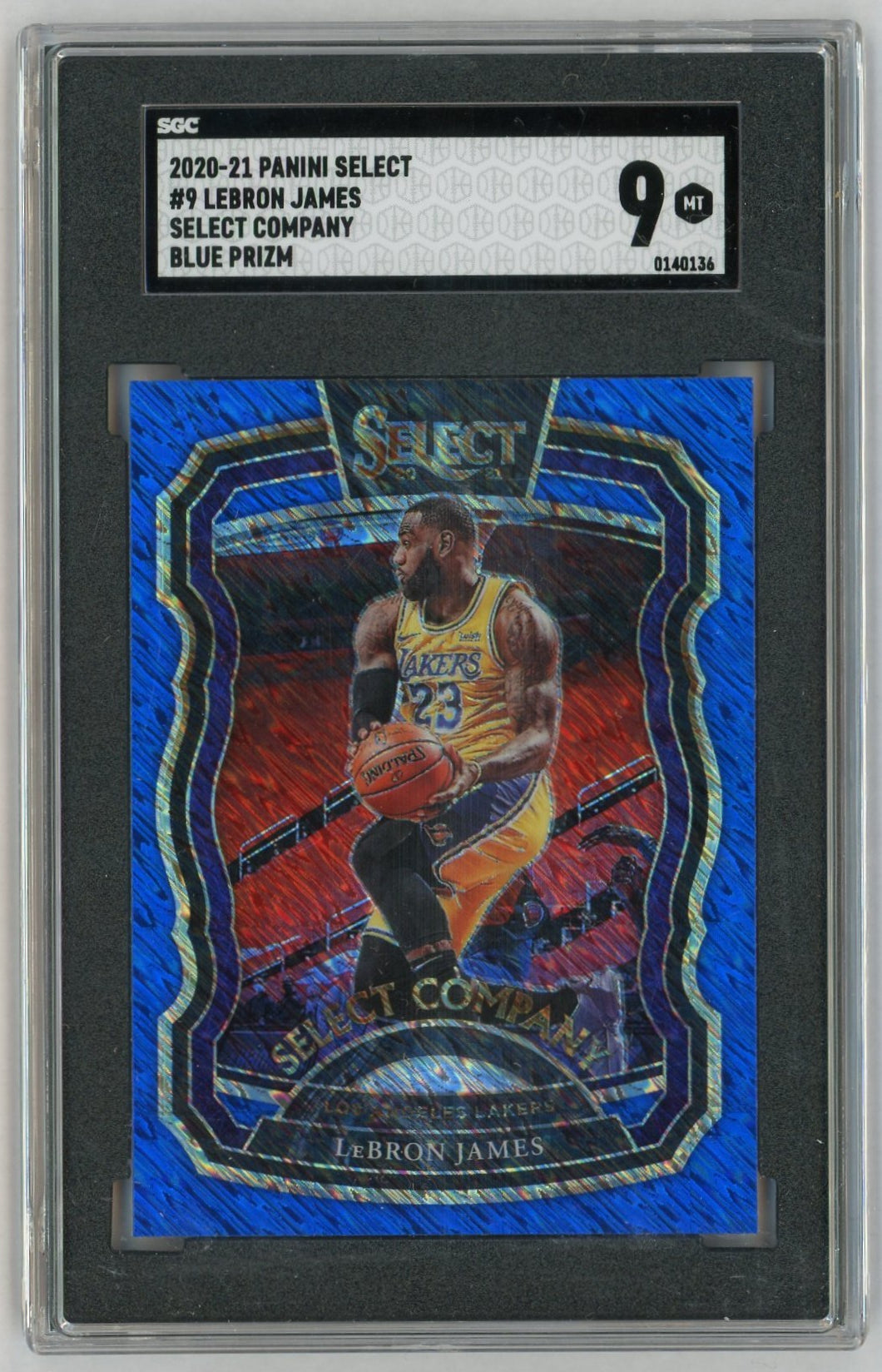 2020-21 Select #9 LeBron James Blue Select Company SP SGC 9