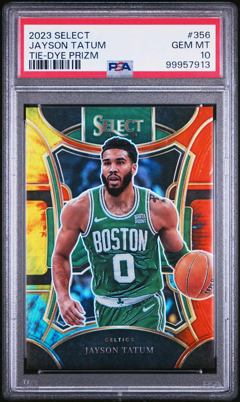 2023 Select Prizms Tie-Dye Jayson Tatum #356 /25 PSA 10