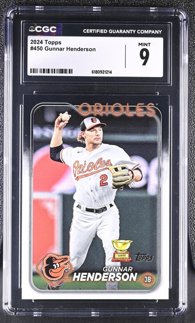 2024 Topps Series Two Gunnar Henderson #450 Rookie CGC 9
