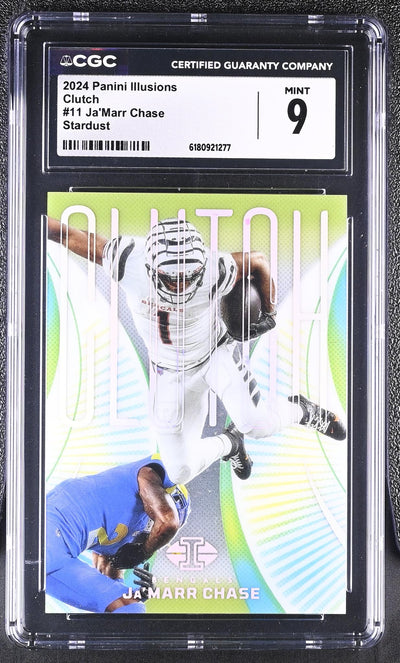 2024 Panini Illusions Clutch Ja'Marr Chase #11 Stardust CGC 9