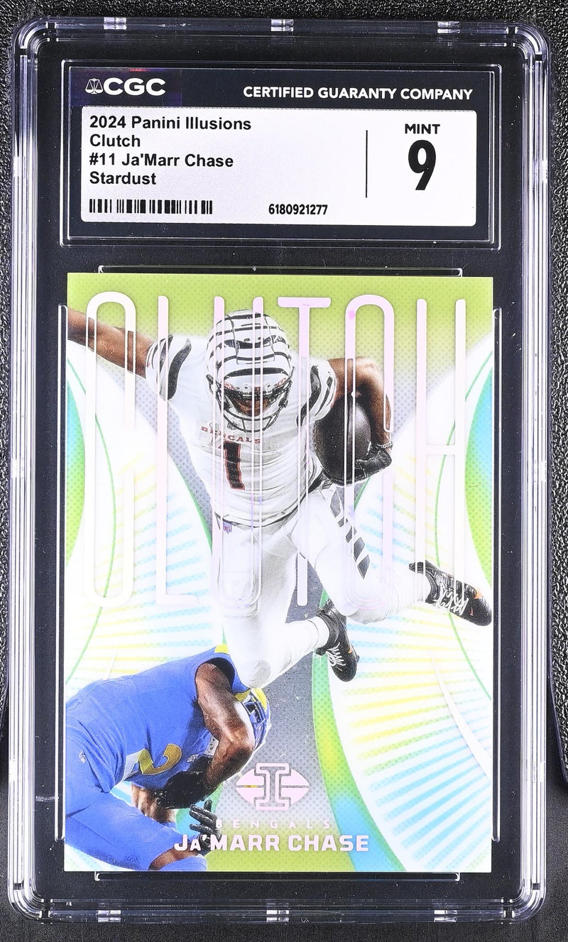 2024 Panini Illusions Clutch Ja'Marr Chase #11 Stardust CGC 9