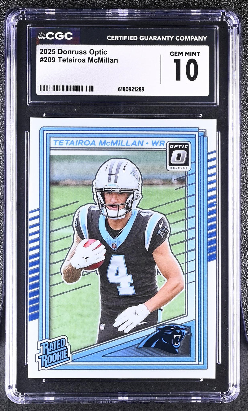 2025 Donruss Optic Tetairoa McMillan #209 Rated Rookie CGC 10
