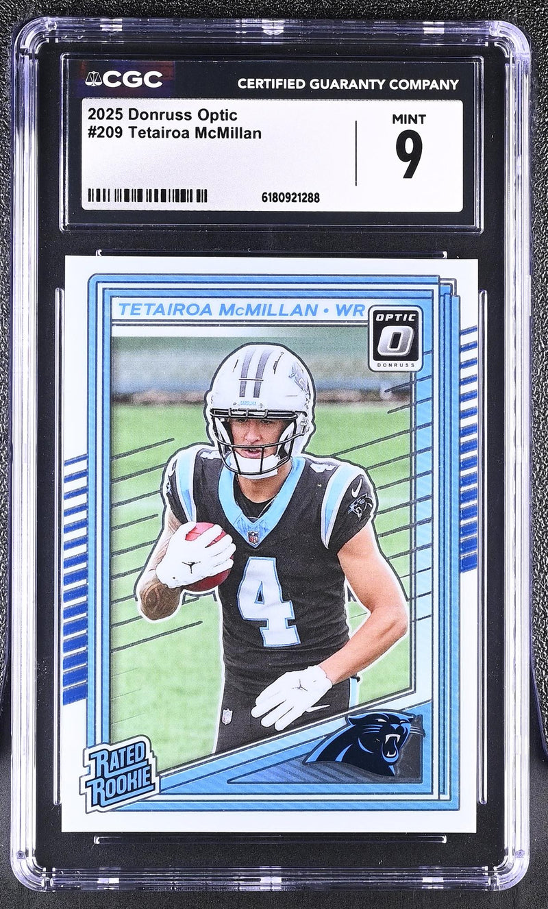 2025 Donruss Optic Tetairoa McMillan #209 Rookie Rated Rookie CGC 9