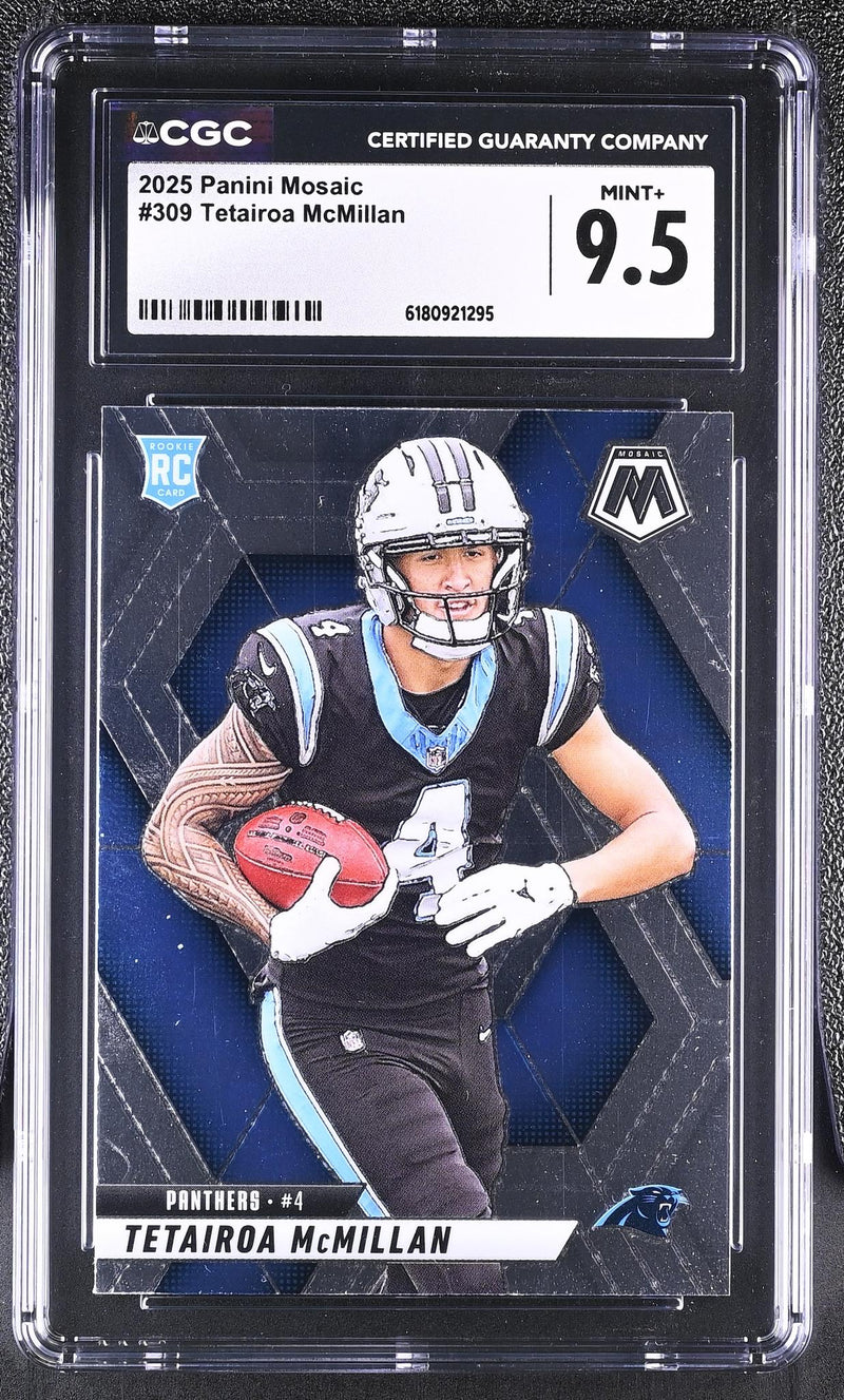 2025 Panini Mosaic Tetairoa McMillan #309 Rookie CGC 9.5