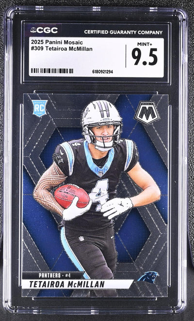 2025 Panini Mosaic Tetairoa McMillan #309 Rookie CGC 9.5