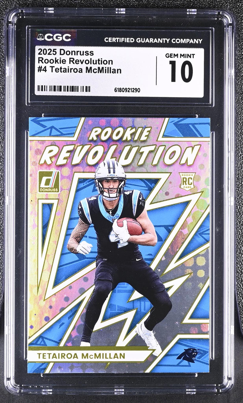 2025 Donruss Rookie Revolution Tetairoa McMillan #4 Rookie CGC 10