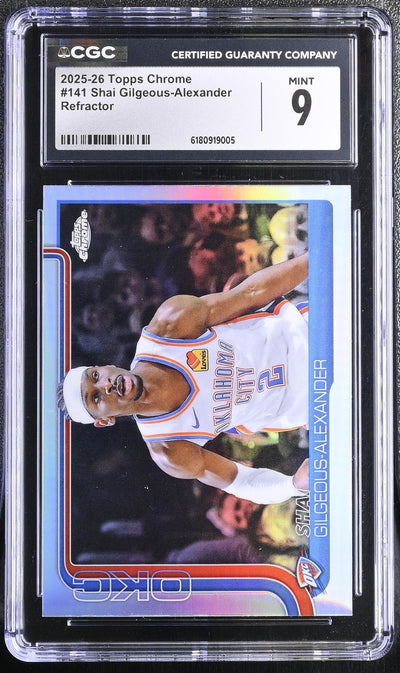 2025-26 Topps Chrome Shai Gilgeous-Alexander #141 Refractor CGC 9