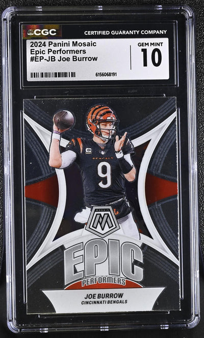 2024 Panini Mosaic Epic Performers Joe Burrow #EP-JB CGC 10