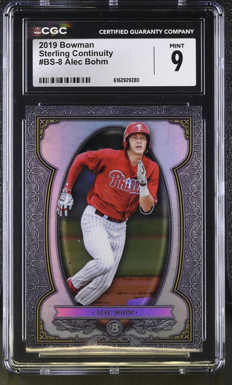 2019 Bowman Sterling Continuity Alec Bohm #BS-8 CGC 9