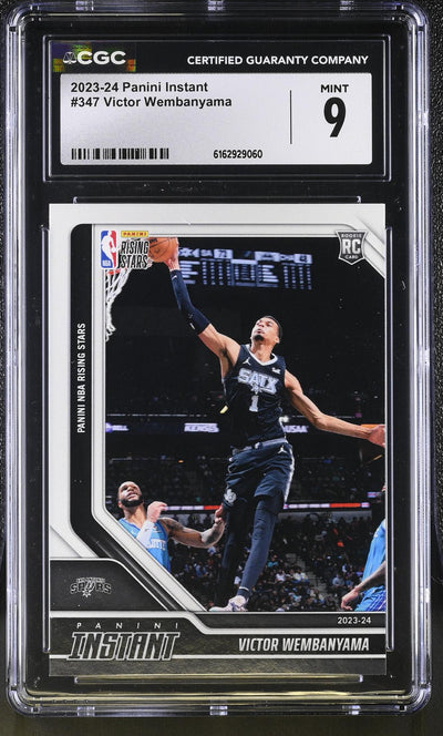 2023-24 Panini Instant Victor Wembanyama #347 Rookie Rising Stars /8615 CGC 9