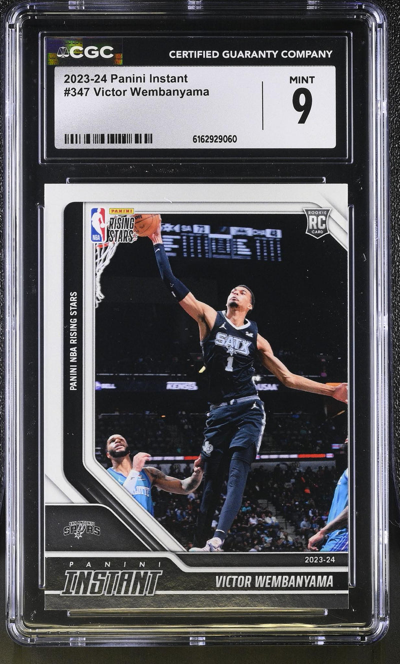 2023-24 Panini Instant Victor Wembanyama #347 Rookie Rising Stars /8615 CGC 9