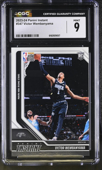 2023-24 Panini Instant Victor Wembanyama #347 Rookie Rising Stars /8615 CGC 9