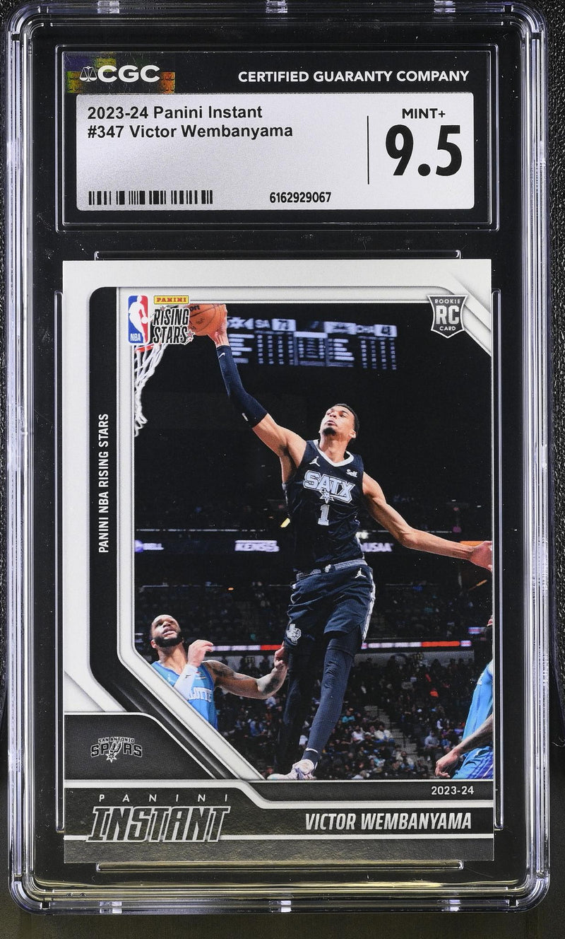 2023-24 Panini Instant Victor Wembanyama #347 Rookie Panini NBA Rising Stars /8615 CGC 9.5