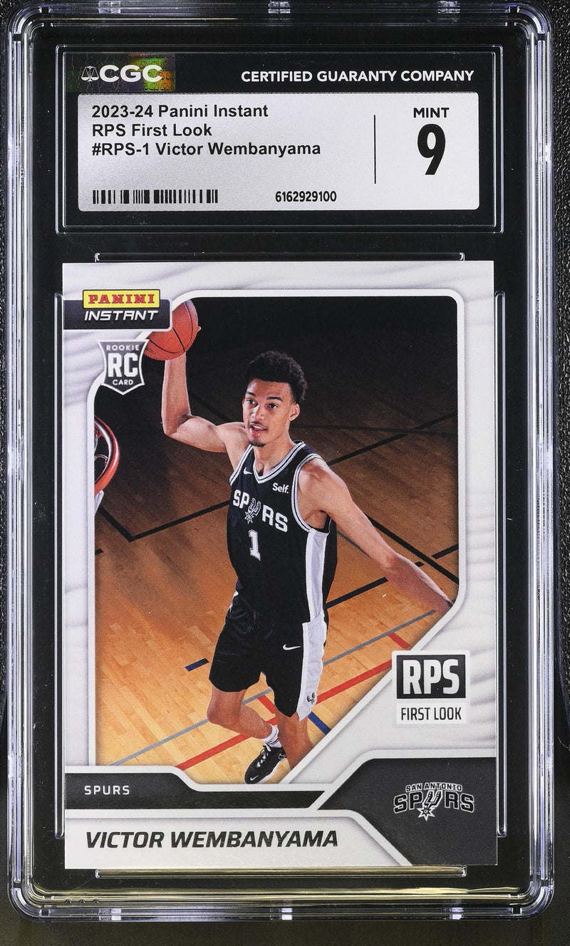 2023-24 Panini Instant Victor Wembanyama #RPS-1 Rookie RPS First Look /16791 CGC 9
