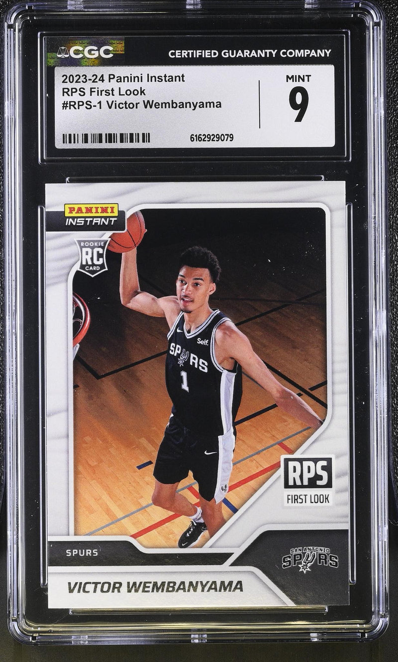 2023-24 Panini Instant Victor Wembanyama #RPS-1 Rookie RPS First Look /16791 CGC 9