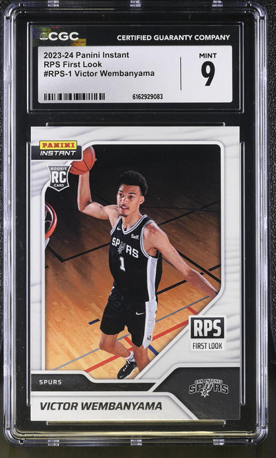 2023-24 Panini Instant Victor Wembanyama #RPS-1 Rookie RPS First Look /16791 CGC 9