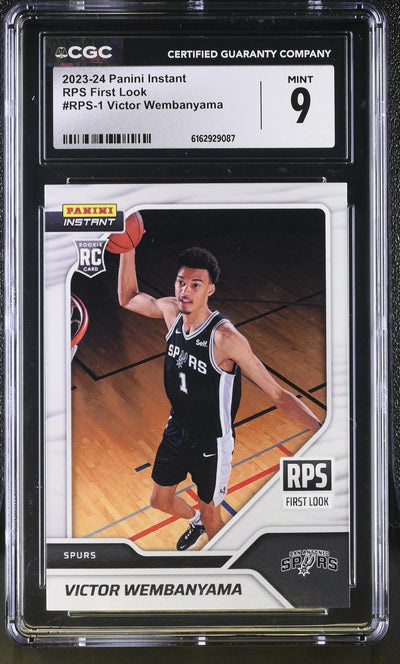 2023 Panini Instant RPS First Look Victor Wembanyama #RPS-1 Rookie /16791 CGC 9