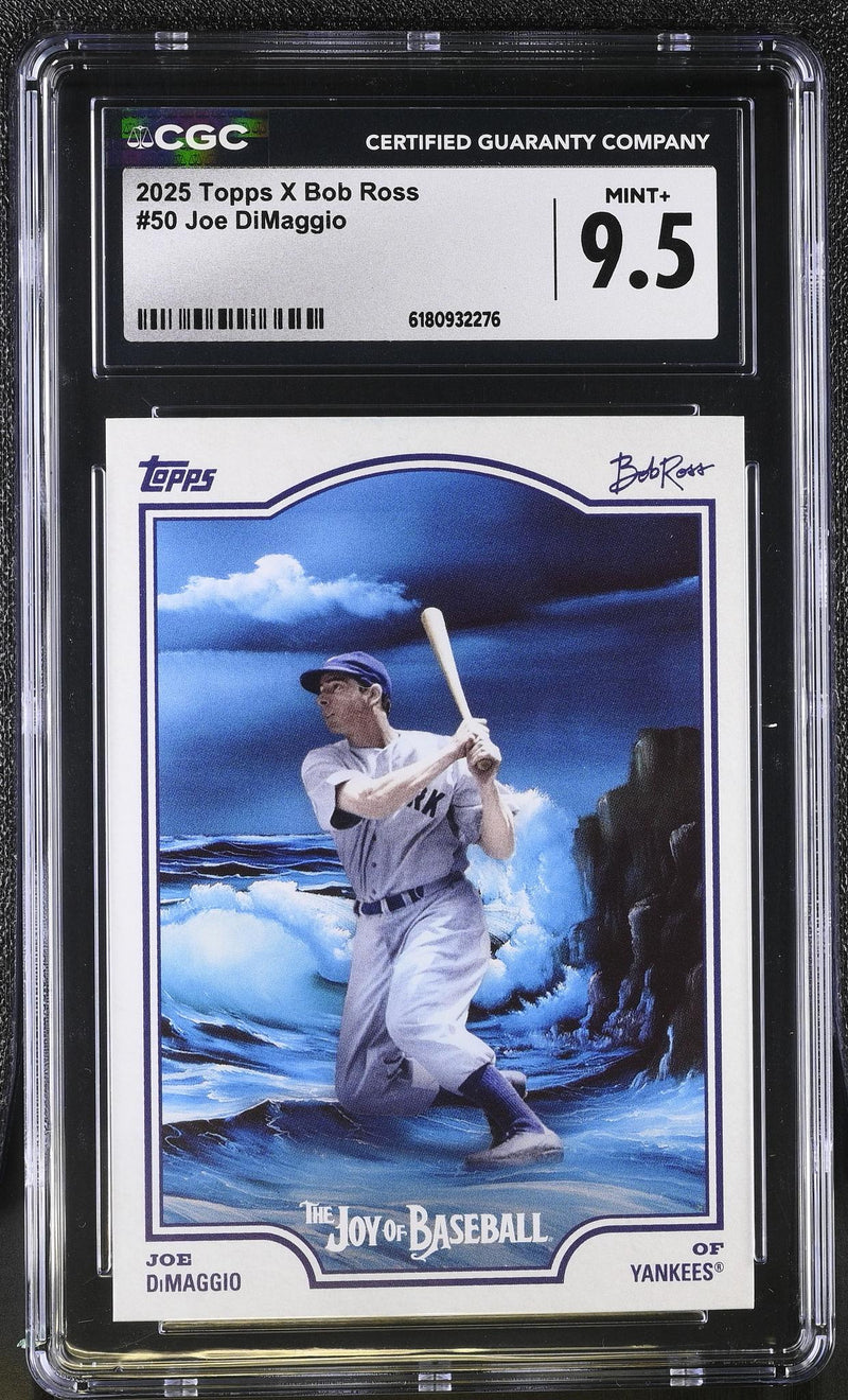 2025 Topps X Bob Ross Joe DiMaggio #50 The Joy of Baseball CGC 9.5