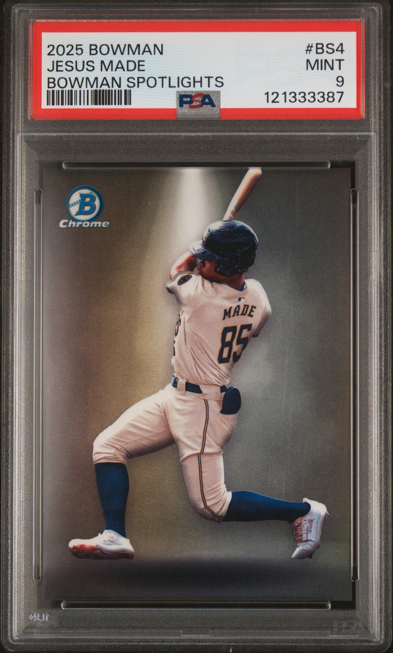 2025 Bowman Spotlights Jesus Made #BS-4 PSA 9