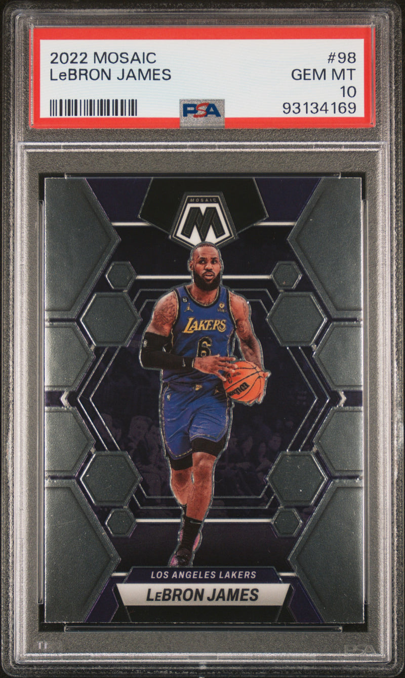 2022 Panini Mosaic LeBron James #98 PSA 10