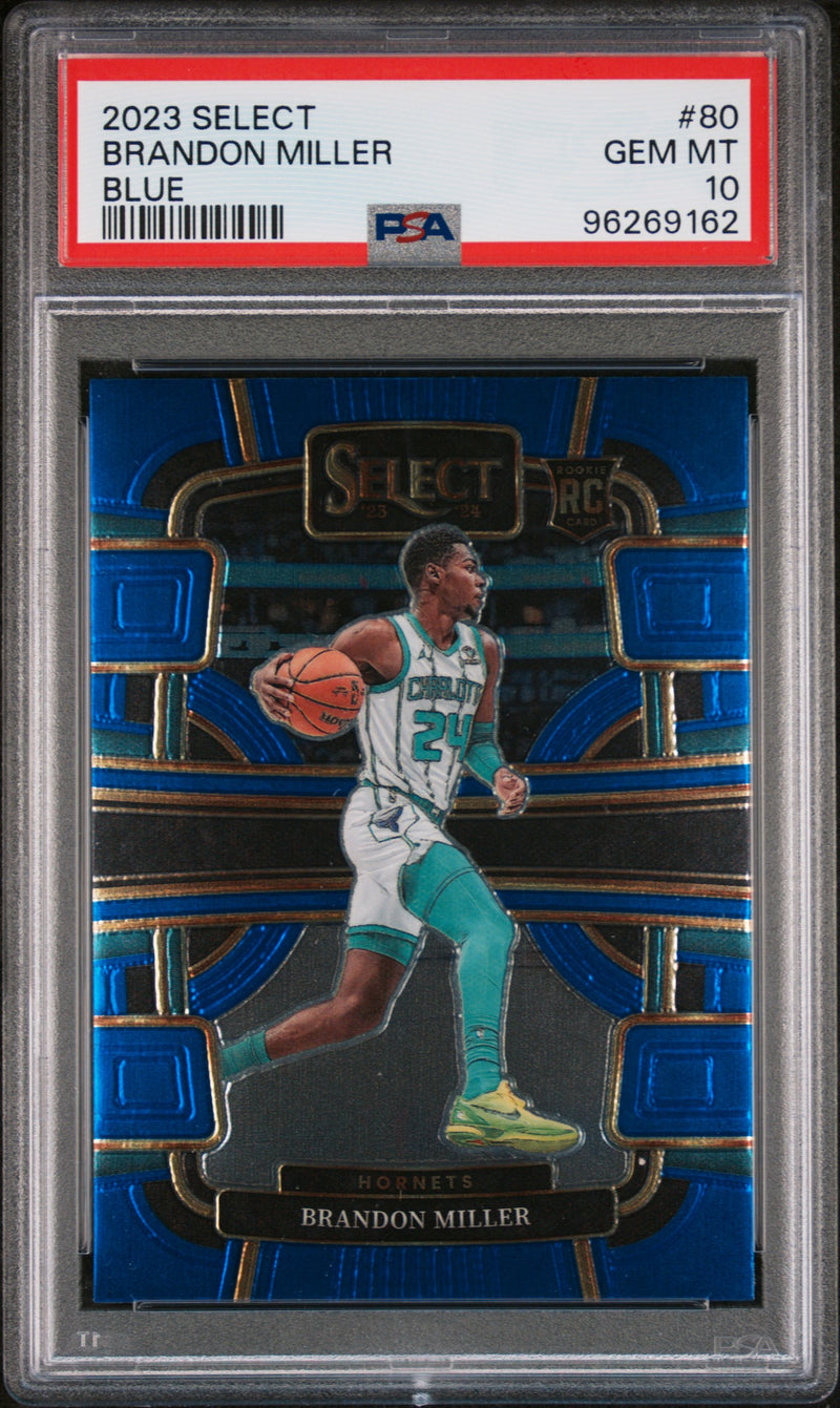 2023 Panini Select Concourse Blue Brandon Miller #80 PSA 10