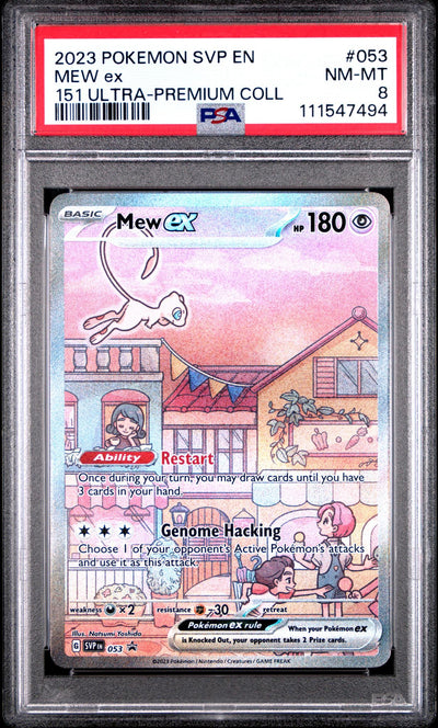 2023 Pokemon Scarlet and Violet Black Star Promo 151 Ultra Premium Collection Mew Ex #053 PSA 8