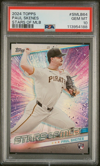 2024 Topp Update Stars of MLB Paul Skenes #SMLB-64 PSA 10