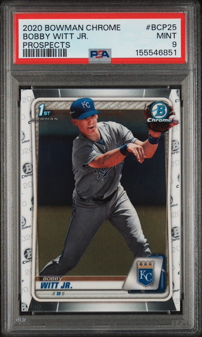 2020 Bowman Chrome Prospect Bobby Witt Jr. #BCP25 PSA 9