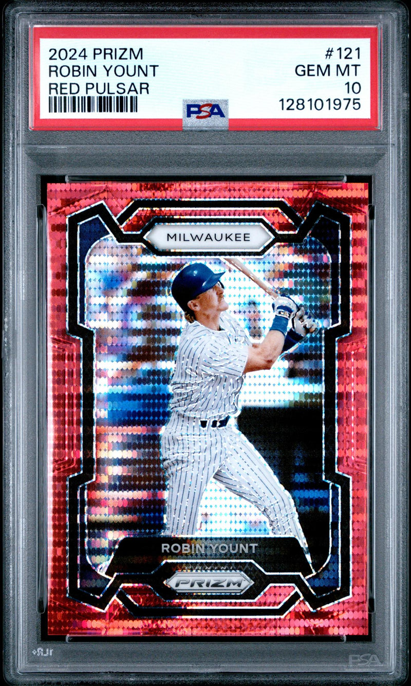 2024 Panini Prizm Red Pulsar Robin Yount #121 /399 PSA 10