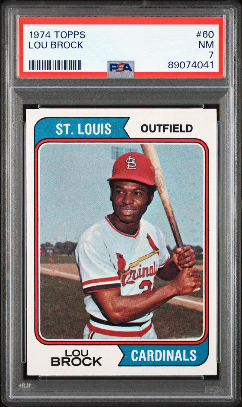 1974 Topps Lou Brock #60 PSA 7