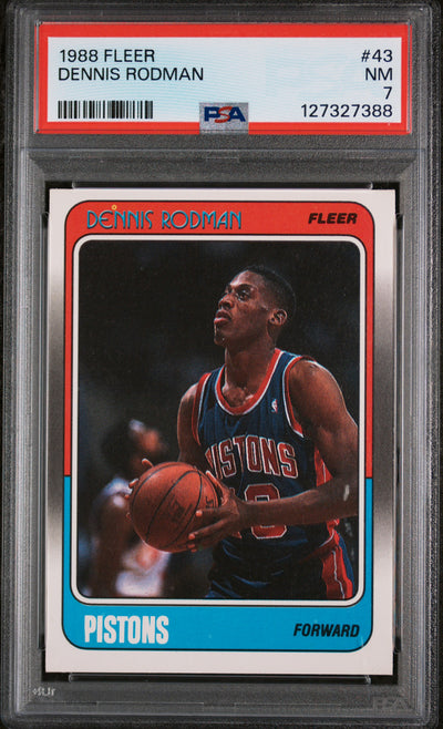 1988 Fleer Dennis Rodman #43 PSA 7