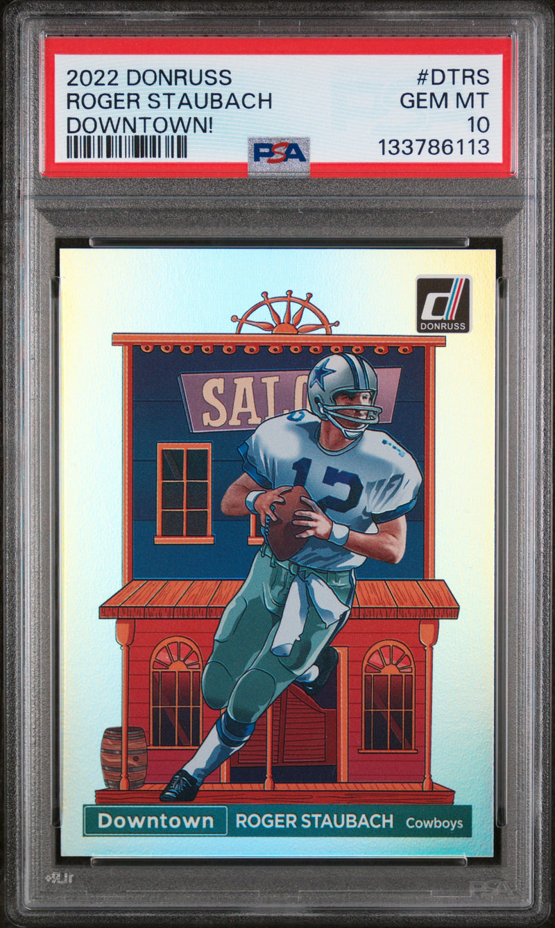 2022 Donruss Downtown Roger Staubach #DTRS PSA 10